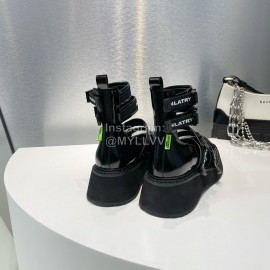 Dymonlatry Summer Leather Cool Boots For Women Black