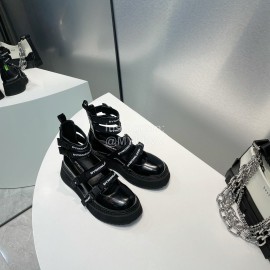 Dymonlatry Summer Leather Cool Boots For Women Black