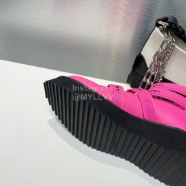 Dymonlatry Summer Leather Cool Boots For Women Rose Red