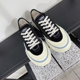 Eytys Odessa Vintage Canvas Shoes For Women Black