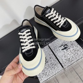 Eytys Odessa Vintage Canvas Shoes For Women Black