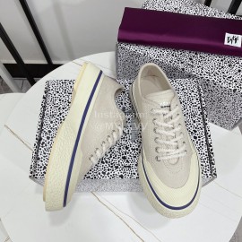 Eytys Odessa Vintage Canvas Shoes For Women Light Gray