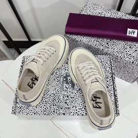 Eytys Odessa Vintage Canvas Shoes For Women Light Gray