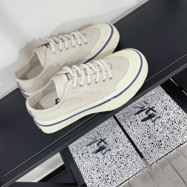 Eytys Odessa Vintage Canvas Shoes For Women Light Gray