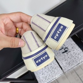 Eytys Odessa Vintage Canvas Shoes For Women Light Gray