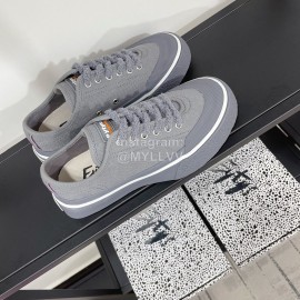 Eytys Odessa Vintage Canvas Shoes For Women Gray