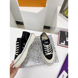 Eytys Odessa Autumn New Canvas Shoes For Women Black