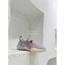 Eytys Fashion Mesh Cowhide Latex Shoes For Women Purple