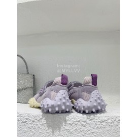 Eytys Fashion Mesh Cowhide Latex Shoes For Women Purple