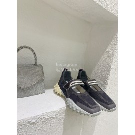 Eytys Fashion Mesh Cowhide Latex Shoes For Women Black