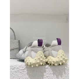 Eytys Fashion Mesh Cowhide Latex Shoes For Women Gray