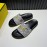 Fendi Printed Calf Leather Slippers For Men White