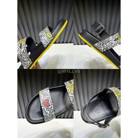 Fendi Printed Calf Leather Scandals For Men White