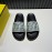 Fendi Printed Calf Leather Slippers For Men Green