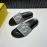 Fendi Printed Calf Leather Slippers For Men Green