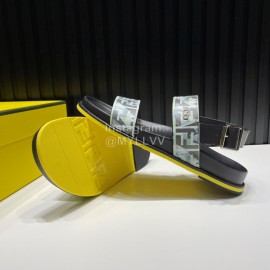 Fendi Printed Calf Leather Scandals For Men Green