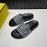 Fendi Printed Calf Leather Slippers For Men Black