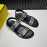 Fendi Printed Calf Leather Scandals For Men Black