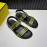 Fendi Printed Calf Leather Scandals For Men Yellow