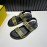 Fendi Printed Calf Leather Scandals For Men Yellow