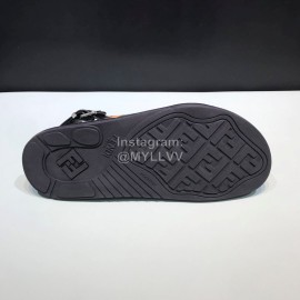 Fendi Fashion Printed Calf Leather Scandals For Men Green