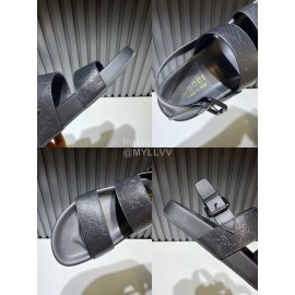 Fendi Black Embossed Leather Scandals For Men