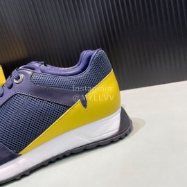 Fendi Mesh Leather Sneakers With Bag Bugs Eyes For Men Navy