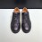Fendi Leather Organza Lace Up Casual Sneakers For Men Black