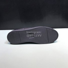 Fendi Leather Organza Lace Up Casual Sneakers For Men Black