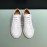 Fendi Leather Organza Lace Up Casual Sneakers For Men White