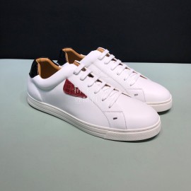 Fendi Fashion Leather Lace Up Casual Sneakers For Men 