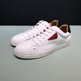 Fendi Fashion Leather Lace Up Casual Sneakers For Men 