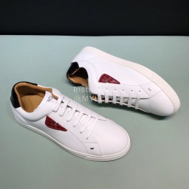 Fendi Fashion Leather Lace Up Casual Sneakers For Men 