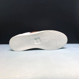 Fendi Embroidered Calf Leather Lace Up Sneakers White For Men