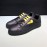 Fendi Leather Casual Lace Up Sneakers With Bag Bugs Eyes Black For Men 