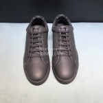 Fendi Black Leather Casual Sneakers For Men 