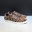 Fendi Letter Canvas Leather Lace Up Casual Sneakers For Men Brown