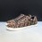 Fendi Letter Canvas Leather Lace Up Casual Sneakers For Men Brown