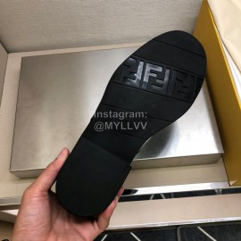 Fendi Calf Leather Shoes For Men Black