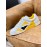 Fendi Printed Silk Cowhide Casual Shoes For Men Yellow