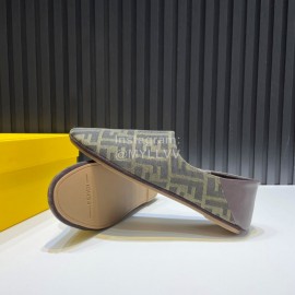 Fendi Soft Canvas Calf Leather Casual Shoes For Men