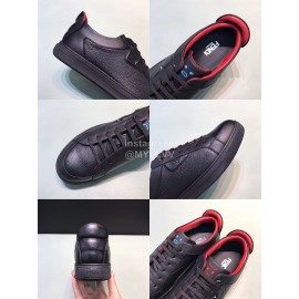 Fendi Black Matte Calfskin Casual Shoes With Bag Bugs Eyes For Men