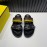 Fendi Leather Ribbon Sports Slippers For Men
