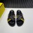 Fendi Leather Ribbon Sports Cross Slippers For Men