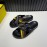 Fendi Leather Ribbon Sports Cross Slippers For Men