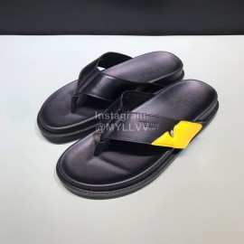 Fendi Leather Flip Flops With Bag Bugs Eyes For Men