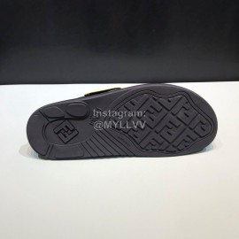 Fendi Leather Flip Flops With Bag Bugs Eyes For Men