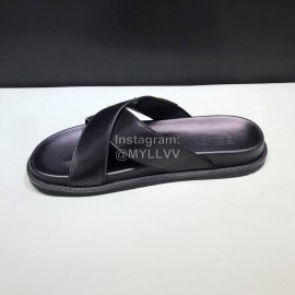 Fendi Leather Cross Slippers With Bag Bugs Eyes For Men