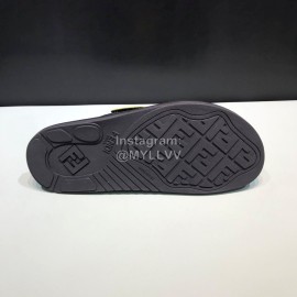 Fendi Leather Cross Slippers With Bag Bugs Eyes For Men