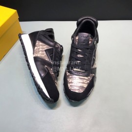 Fendi Matte Calfskin Casual Sneakers For Men 